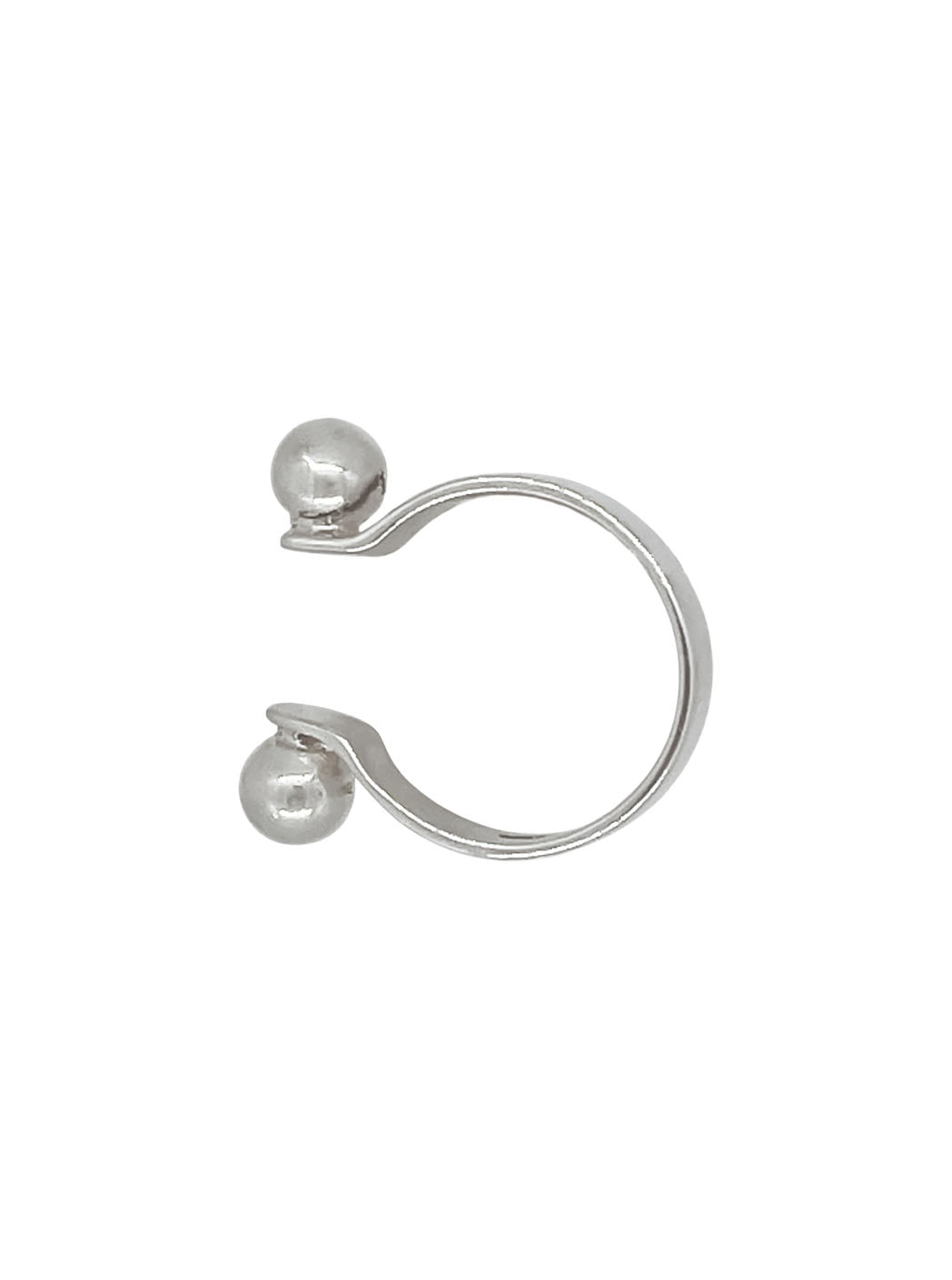 ASHED PIERCING OPEN RING