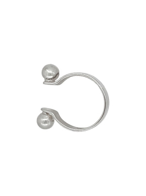 ASHED PIERCING OPEN RING