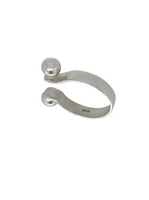 ASHED PIERCING OPEN RING