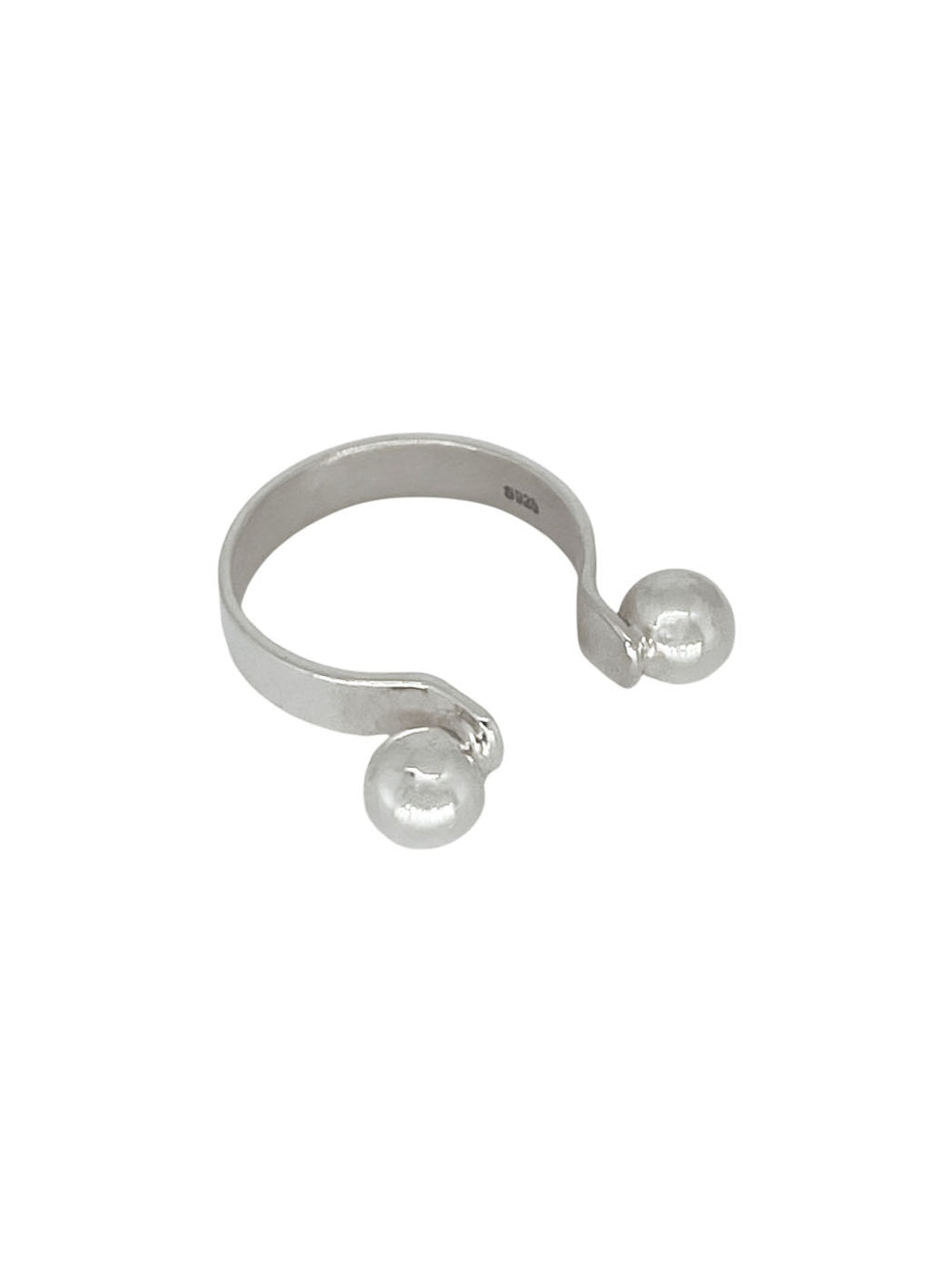 ASHED PIERCING OPEN RING